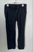 Load image into Gallery viewer, Boss Hugo Boss Mens Gray Blue Button Front Belt Loops Chino Pants Size 30/30

