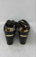 Load image into Gallery viewer, Michael Kors Womens Charm Brown Monogram Print Wedge Slingback Heels Size 7 B
