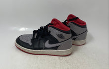 Load image into Gallery viewer, Nike Kids Air Jordan 1 Mid DQ8423-006 Gray Black Red Sneaker Shoes Size 3.5Y
