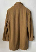 Load image into Gallery viewer, Lands' End Mens Tan Wool Pockets Long Sleeve Collared Overcoat Size 40
