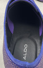 Load image into Gallery viewer, Aldo Mens Bolivar Purple Rhinestone Cap Toe Slip-On Oxford Dress Shoes Size 9

