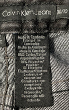 Load image into Gallery viewer, Calvin Klein Womens Black Denim 5-Pocket Design Bootcut Jeans Pants Size 30/10
