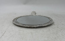 Load image into Gallery viewer, Silver-Tone Embossed Ornate Victorian Style Vanity Collectible Hand Mirror
