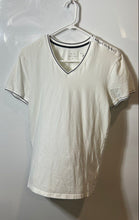 Load image into Gallery viewer, Armani Exchange Mens White Short Sleeve V-Neck Pullover T-Shirt Size Medium
