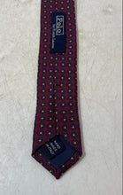 Load image into Gallery viewer, Polo By Ralph Lauren Mens Red Geometric Floral Print Keeper Loop Pointed Tie
