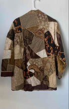 Load image into Gallery viewer, Indigo Moon Womens Multicolor Animal Print Patchwork Button Front Jacket Size 1X
