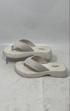 Load image into Gallery viewer, Melissa Womens Flatform M Lover White Open Toe Slip-On Thong Sandals Size 7

