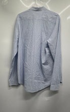 Load image into Gallery viewer, H&amp;M Mens Blue White Cotton Long Sleeve Collared Button-Up Shirt Size Large
