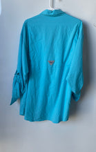 Load image into Gallery viewer, Columbia Mens PFG Tamiami II Blue Long Sleeve Button-Up Shirt Size Large
