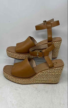 Load image into Gallery viewer, Louise Et Cie Womens Paley Brown Leather Wedge Platform Sandals Size 12M

