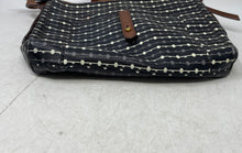 Load image into Gallery viewer, Fossil Womens Fiona Black Brown And White Leather Adjustable Strap Crossbody Bag
