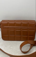 Load image into Gallery viewer, Borse In Pelle Womens Brown Leather Quilted Adjustable Strap Crossbody Bag
