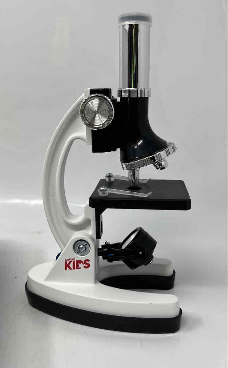 AmScope Kids 52 Pieces White Black Science And Education Microscope