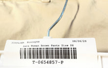 Load image into Gallery viewer, Zara Womens Beige Flat Front Slash Pocket Straight Leg Chino Pants Size 8
