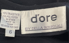 Load image into Gallery viewer, D'ore By Della Roufogali Womens Black Scoop Neck Sleeveless Tank Top Size 6
