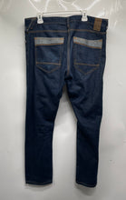 Load image into Gallery viewer, Sean John Mens Mercer Blue Denim Button Front Slim Fit Straight Leg Jeans 38X32
