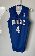 Load image into Gallery viewer, Alleson Athletic Boys Blue NBA Orlando Magic #4 Pullover Basketball Jersey Sz L
