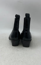 Load image into Gallery viewer, Zara Womens Black Leather Pointed Toe Pull-On Ankle Western Boots Size 37
