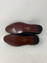 Load image into Gallery viewer, Jitai Mens Black Gold Embellished Almond Toe Slip-On Loafers Shoes Size 9.5
