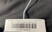 Load image into Gallery viewer, Chico's Womens Black Peak Lapel Single Breasted One-Button Blazer Jacket Size 3
