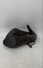 Load image into Gallery viewer, Unbranded Womens Brown Leather Cut-Out Studded Slingback Sandals Size 7
