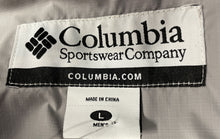 Load image into Gallery viewer, Columbia Unisex Adult Gray Long Sleeve Hooded Sportswear Rain Jacket Size L
