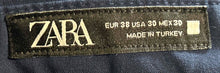 Load image into Gallery viewer, Zara Mens Blue Flat Front Stretch Straight Leg Dress Pants Size 30
