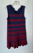 Load image into Gallery viewer, Michael Kors Womens Blue Red Printed Sleeveless Shift Dress Size Large
