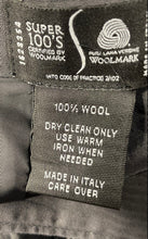 Load image into Gallery viewer, Kirkland Mens Navy Blue Wool Flat Front Straight Leg Dress Pants Size 32x30

