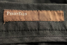 Load image into Gallery viewer, Perry Ellis Mens Gray City Fit Flat Front Straight Leg Dress Pants Size 30/32
