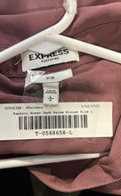 Load image into Gallery viewer, Express Womens Brownish-Pink Sleeveless Slim Fit Button Front Blouse Top Size L
