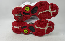 Load image into Gallery viewer, Nike Boys Air Jordan 13 414574-103 White Leather Basketball Shoes Sz 4Y No Laces
