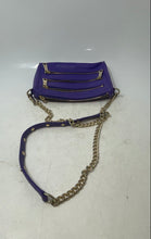 Load image into Gallery viewer, Rebecca Minkoff Womens Purple Leather Chain Strap Pockets Studded Crossbody Bag
