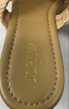 Load image into Gallery viewer, J. Crew Womens Beige Wedge Heel Slip-On Platform Fisherman Sandals Size 7
