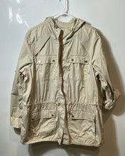 Load image into Gallery viewer, Michael Kors Womens Beige Long Sleeve Windbreaker Jacket Size 1X
