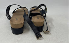 Load image into Gallery viewer, Giani Bernini Womens Elloise Black Leather Platform Slingback Sandals Size 7M
