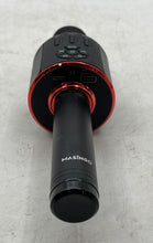 Load image into Gallery viewer, Masingo Black Red Handheld Wireless Controls LED Karaoke Microphone

