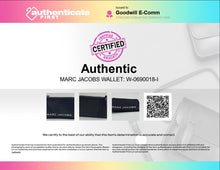 Load image into Gallery viewer, Authentic Marc Jacobs Womens Black Leather Card Holder Small Pouch Wallet
