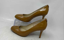 Load image into Gallery viewer, Michael Kors Womens Brown Patent Leather Slip-On Stiletto Pump Heels Size 7 M
