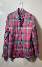 Load image into Gallery viewer, Vineyard Vines Mens Pink Plaid Collared Long Sleeve Whale Button-Up Shirt Size M
