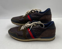 Load image into Gallery viewer, Authentic Carolina Herrera Mens Brown Lace-Up Sneaker Shoes Size 8.5 Worn
