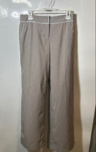 Load image into Gallery viewer, Express Womens Brown White Striped Print Correspondent Wide-Leg Dress Pants Sz 6
