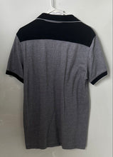 Load image into Gallery viewer, Armani Exchange Mens Navy Blue Gray Short Sleeve Collared Polo Shirt Size M
