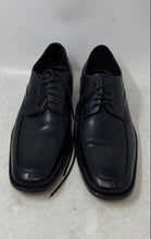 Load image into Gallery viewer, Aston Grey Mens Black Leather Apron-Toe Lace-Up Derby Dress Shoes Size 7
