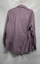 Load image into Gallery viewer, Calvin Klein Mens Purple Plaid Extreme Slim Fit Dress Shirt Size L 16-16.5 32/33

