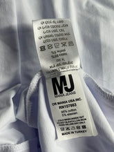 Load image into Gallery viewer, Mania Jeans Mens White Short Sleeve Collared Golf Polo Shirt Size Large
