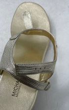 Load image into Gallery viewer, Michael Kors Womens Laney Gold-Tone Leather Wedge Espadrille Sandals Size 11M
