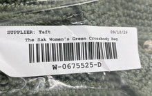 Load image into Gallery viewer, The Sak Womens Green Crochet Shoulder Strap Zipper Pockets Lined Hobo Bag
