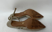 Load image into Gallery viewer, Michael Kors Womens Gold Color Pointed Toe Dress Slingback Heels Size 8 M
