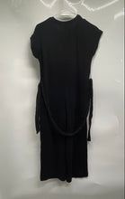Load image into Gallery viewer, Gap Womens Black Short Sleeve Tie Waist Wide-Leg One-Piece Jumpsuit Size 0
